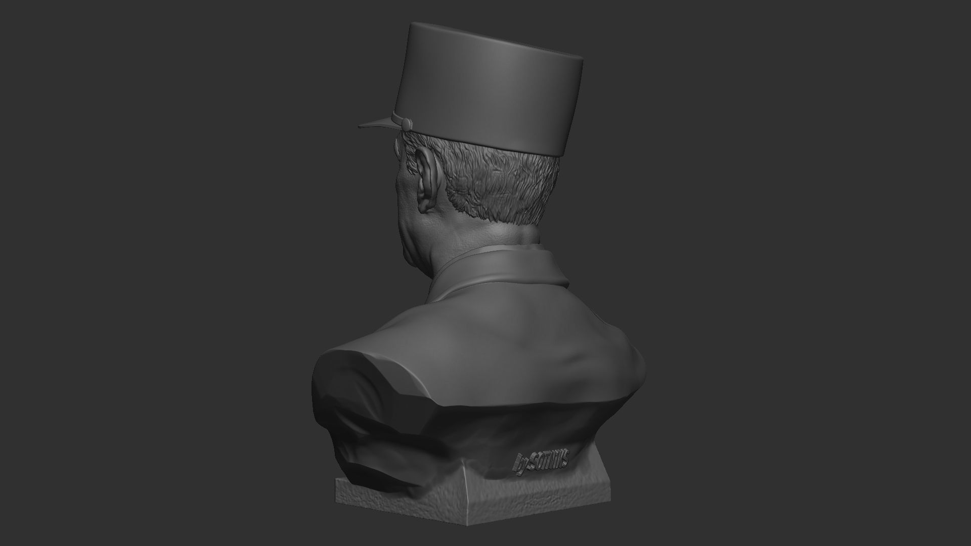 Charles de Gaulle 3D print model_9