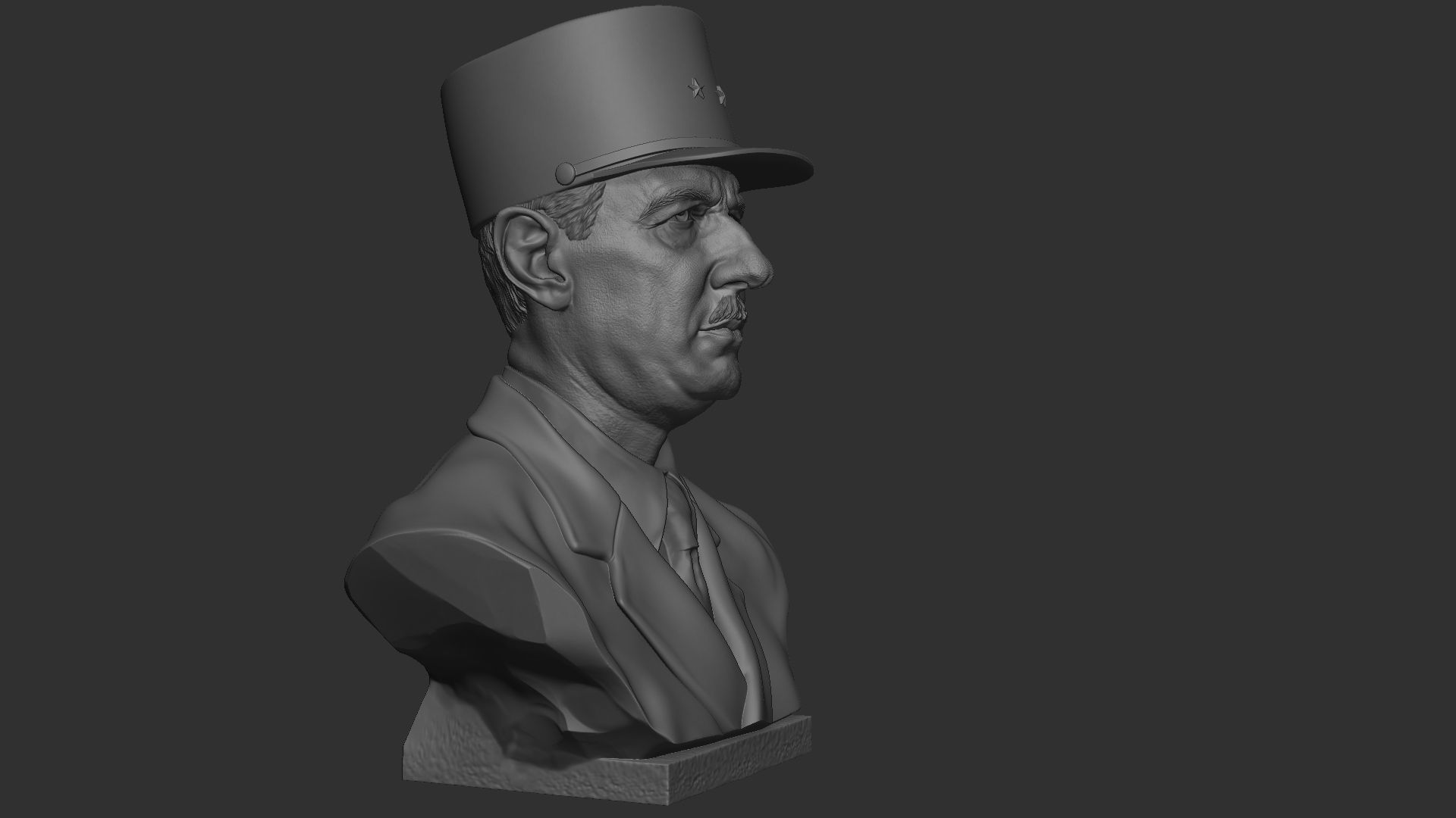 Charles de Gaulle 3D print model_30
