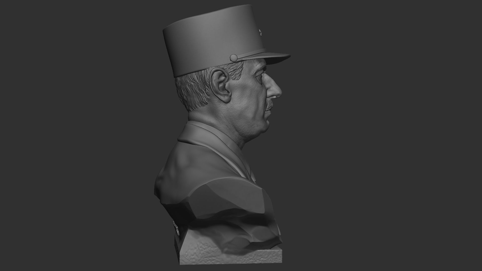 Charles de Gaulle 3D print model_23