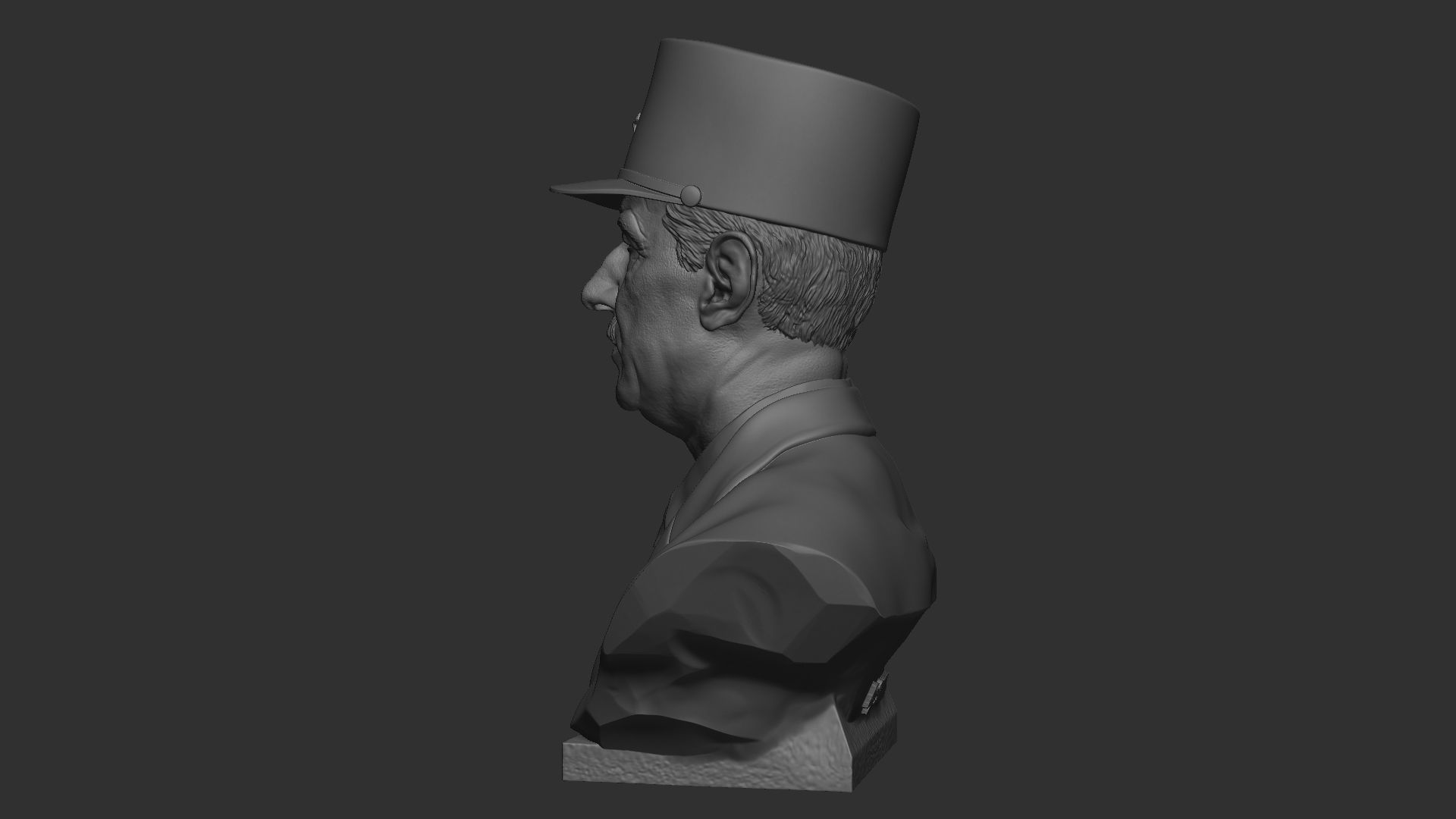 Charles de Gaulle 3D print model_6