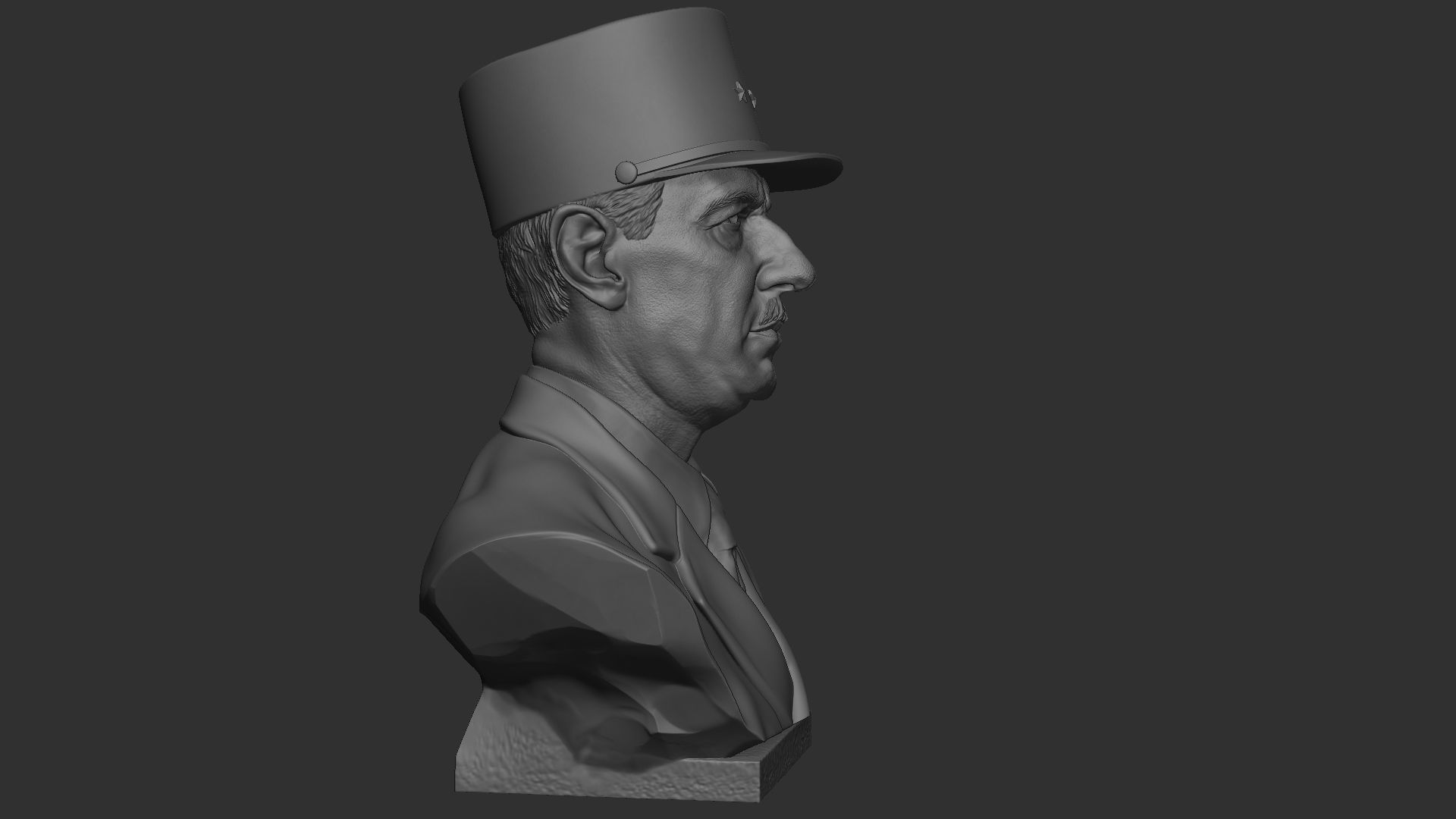 Charles de Gaulle 3D print model_28
