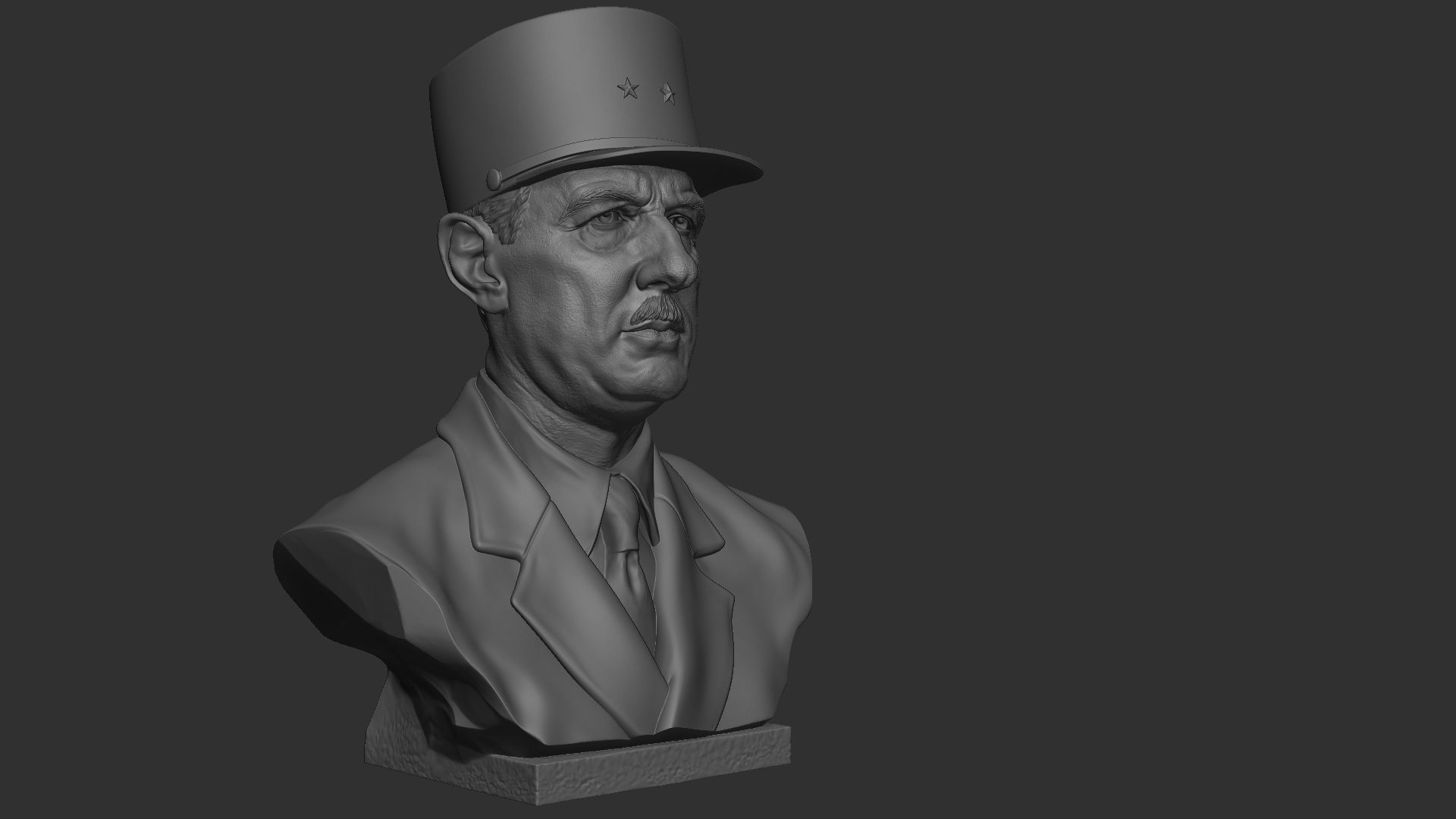 Charles de Gaulle 3D print model_32