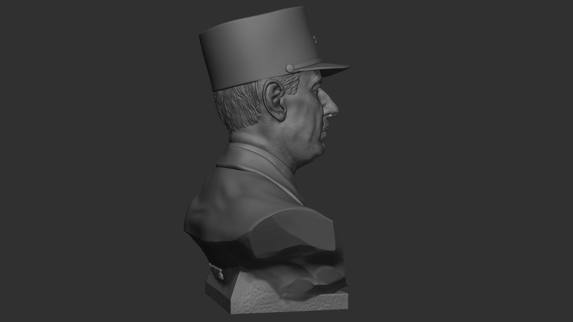 Charles de Gaulle 3D print model_22