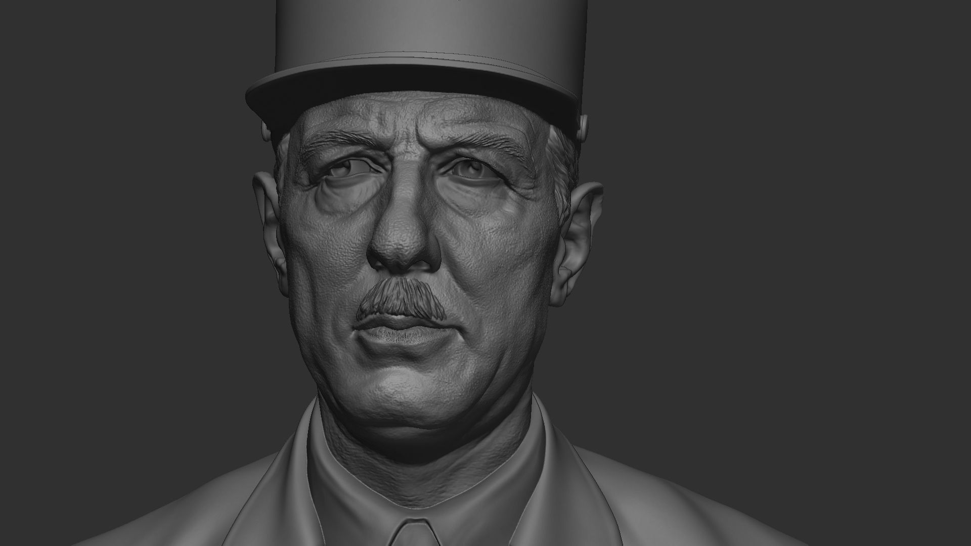Charles de Gaulle 3D print model_2