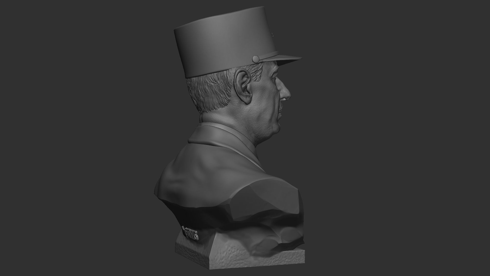 Charles de Gaulle 3D print model_21