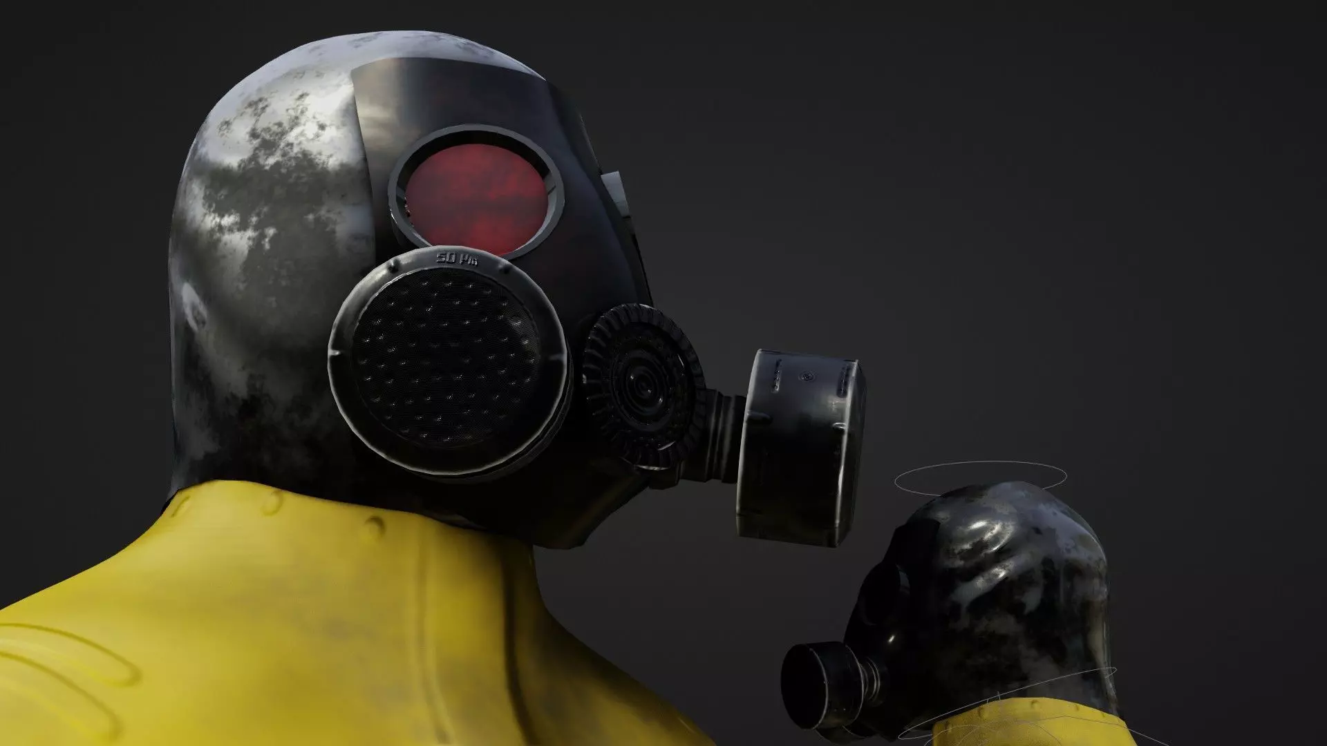 hazmat suit Low-poly 3D model