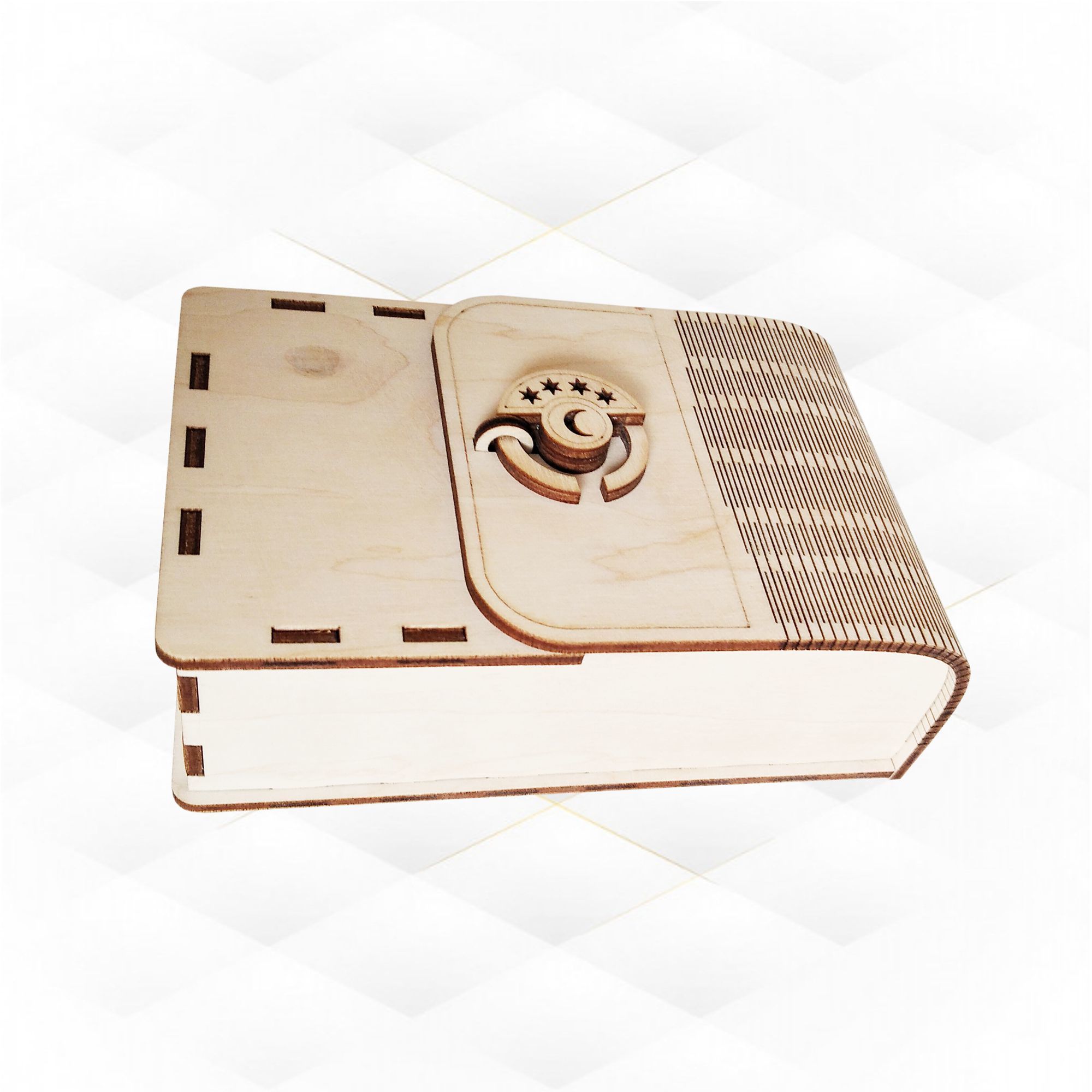 Latch Tarot Gift Box svg dxf design for laser cutting machines 3D print model_4