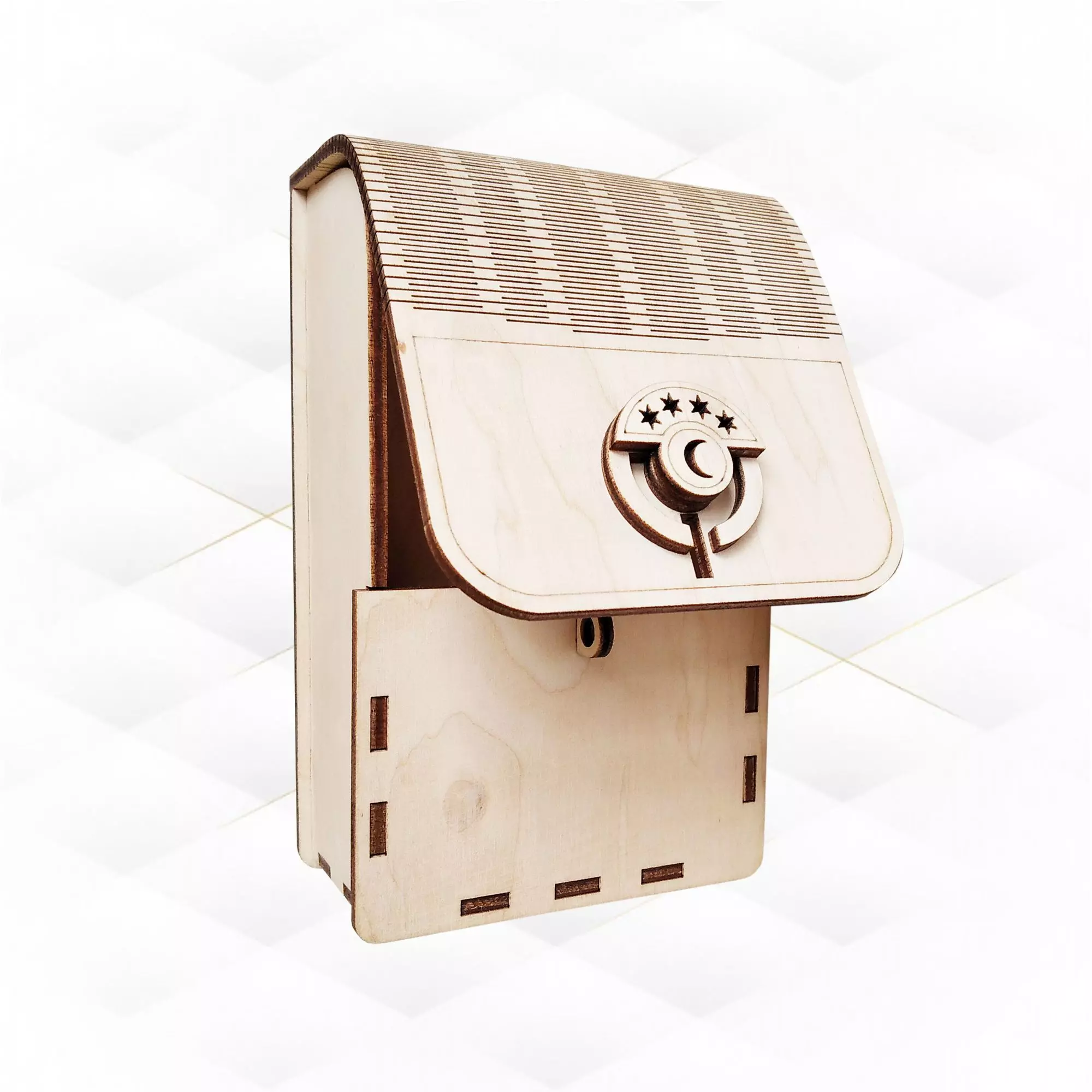 Latch Tarot Gift Box svg dxf design for laser cutting machines 3D print model_0