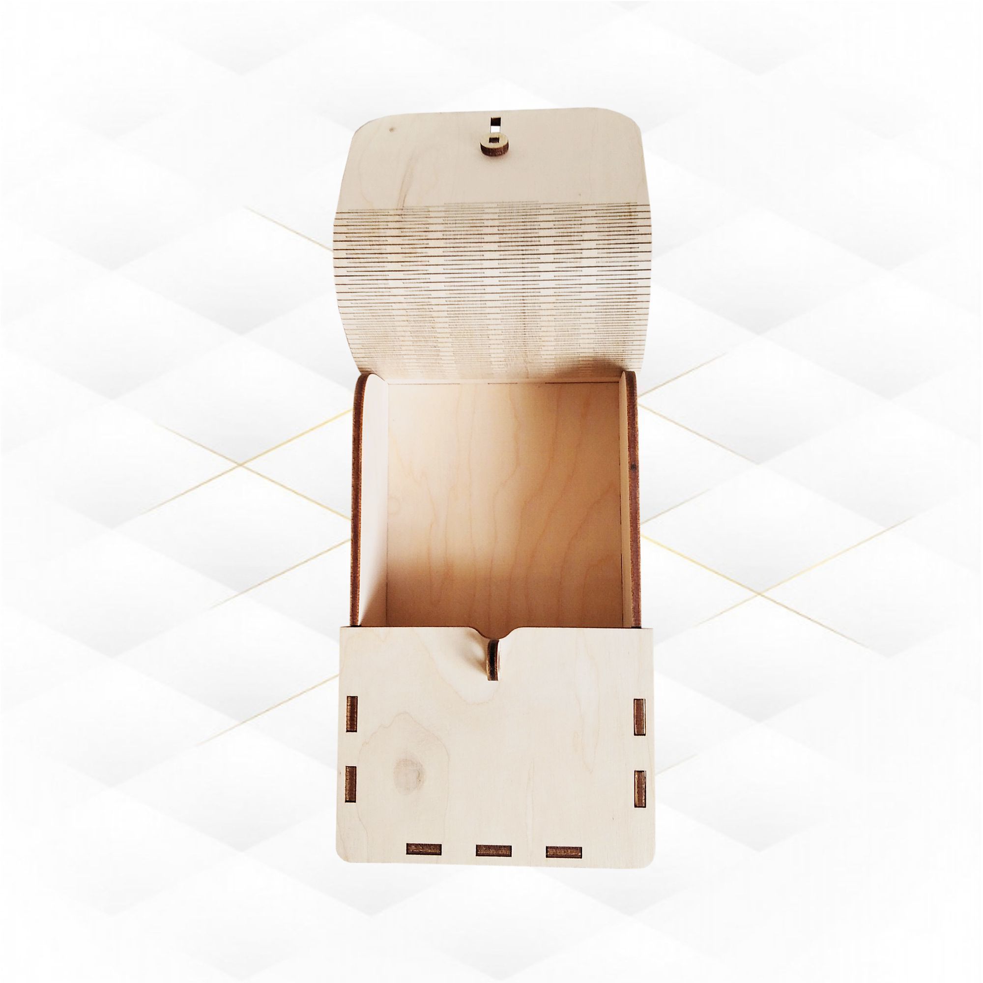 Latch Tarot Gift Box svg dxf design for laser cutting machines 3D print model_3