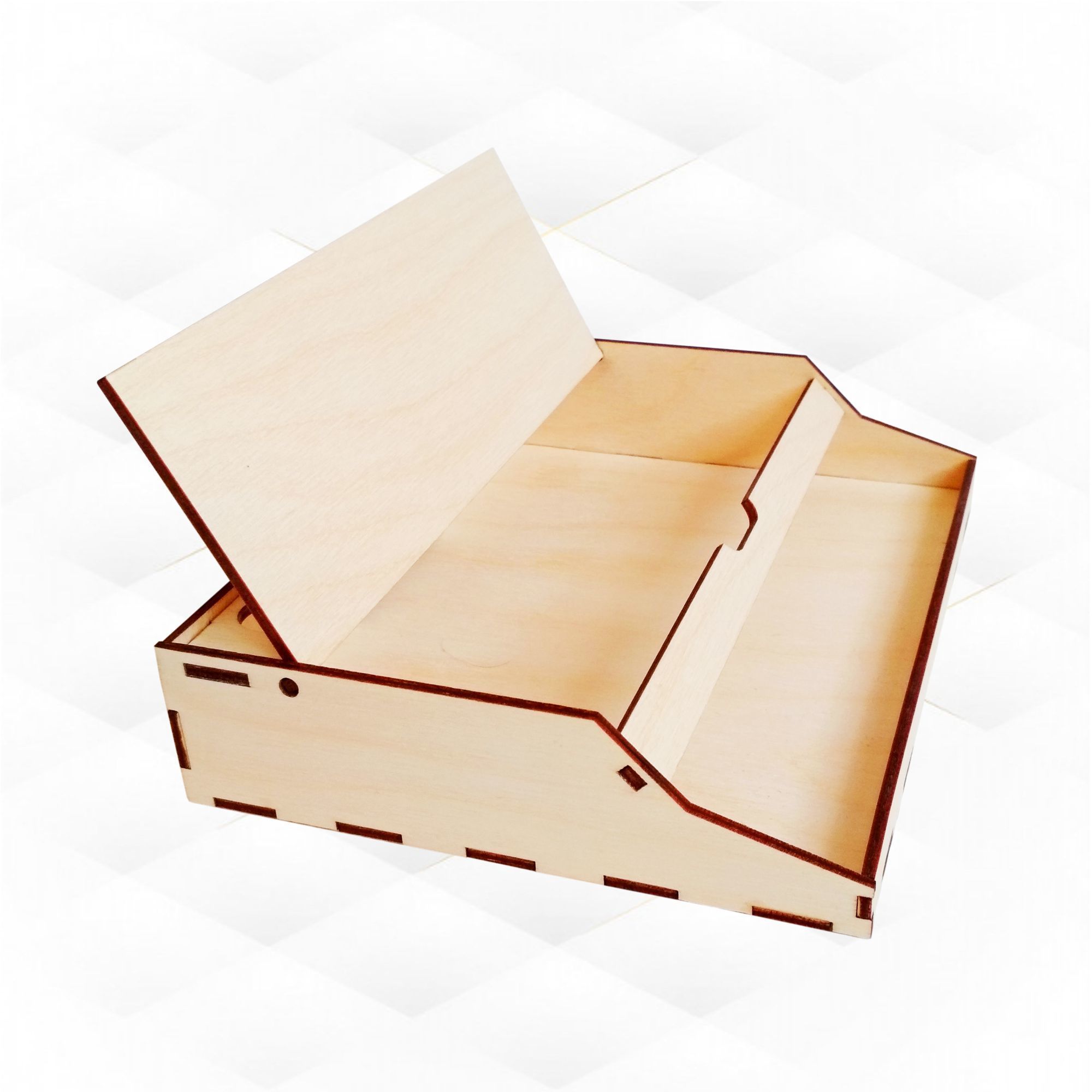 Gift storage box svg dxf pattern for laser cut machines 3D print model_4