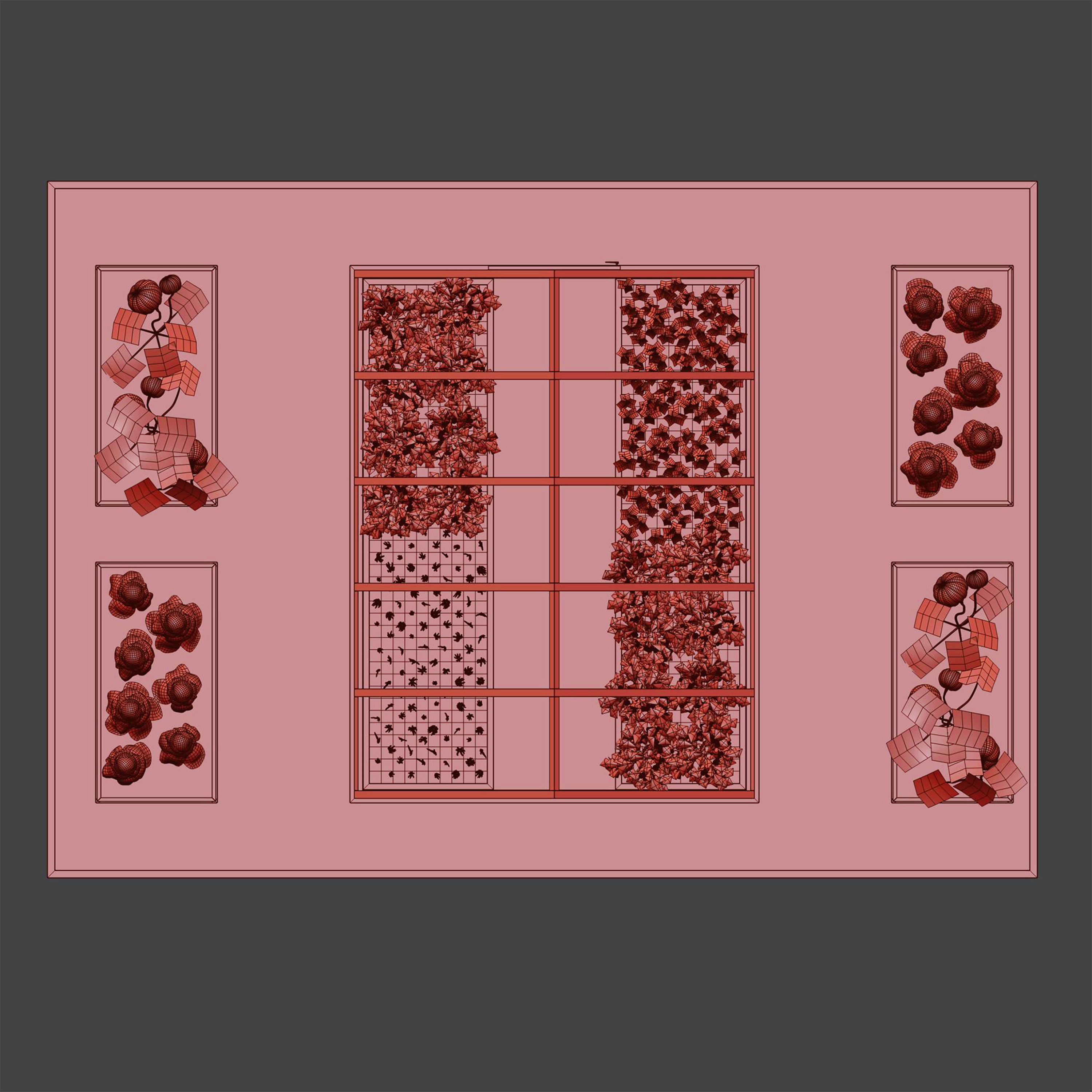 Greenhouse  Kitchen garden 3D model_6