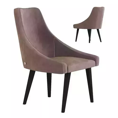 Chair Black Mode Velvet Grey