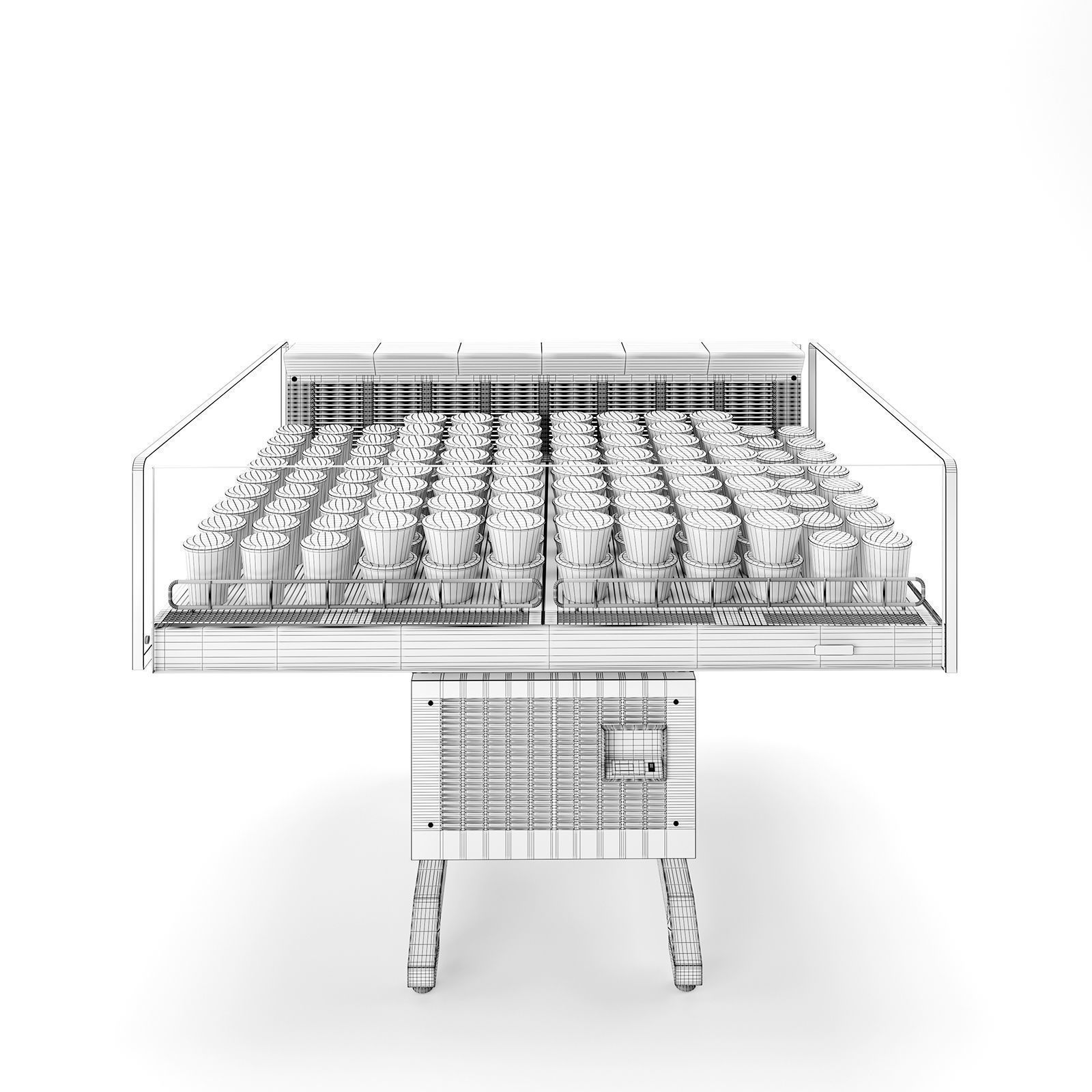 Open island fridge Sendai 2 by Arneg 3D model_4