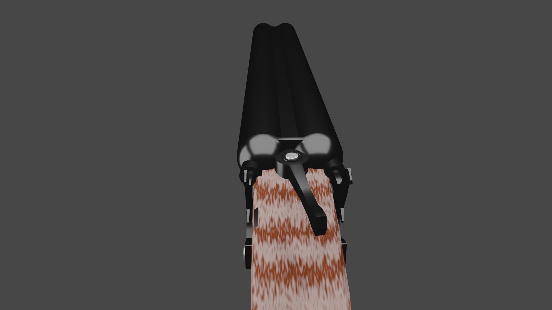 Double Barrel Shotgun Low-poly 3D model_8