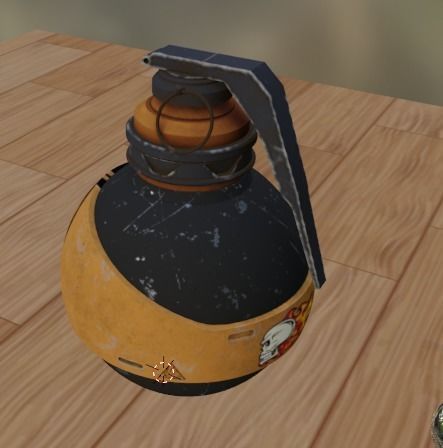 Realistic Hand Grenade Low-poly 3D model_17