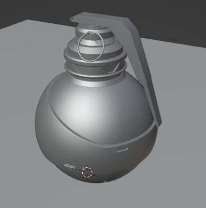 Realistic Hand Grenade Low-poly 3D model_27