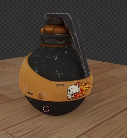 Realistic Hand Grenade Low-poly 3D model_19