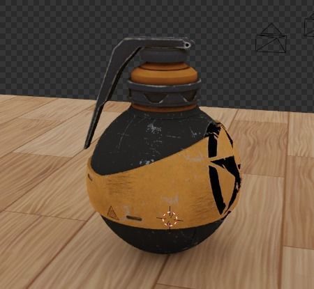 Realistic Hand Grenade Low-poly 3D model_21