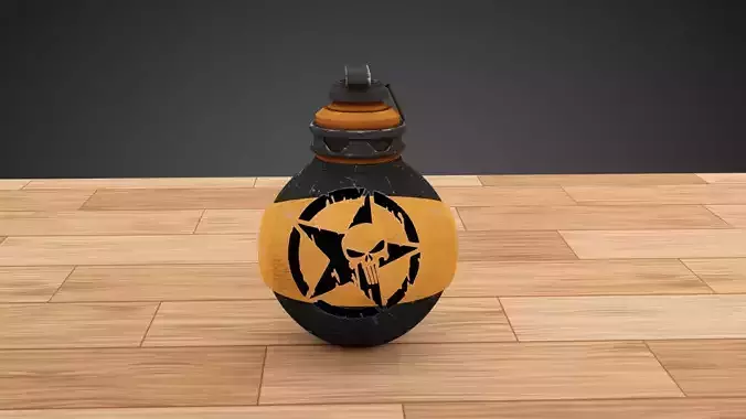Realistic Hand Grenade Low-poly 3D model