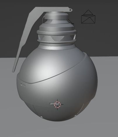 Realistic Hand Grenade Low-poly 3D model_26