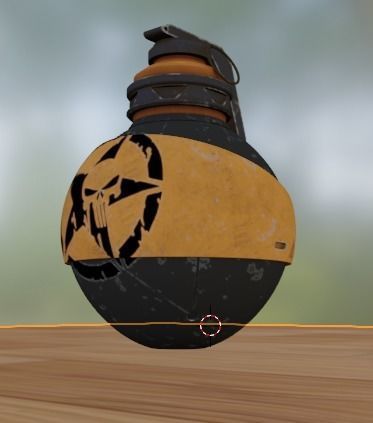 Realistic Hand Grenade Low-poly 3D model_15