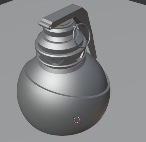 Realistic Hand Grenade Low-poly 3D model_28