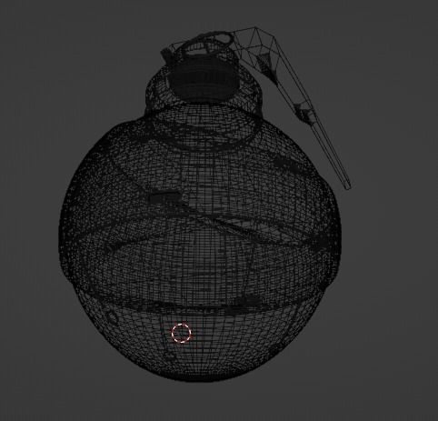 Realistic Hand Grenade Low-poly 3D model_23