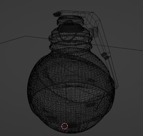 Realistic Hand Grenade Low-poly 3D model_9