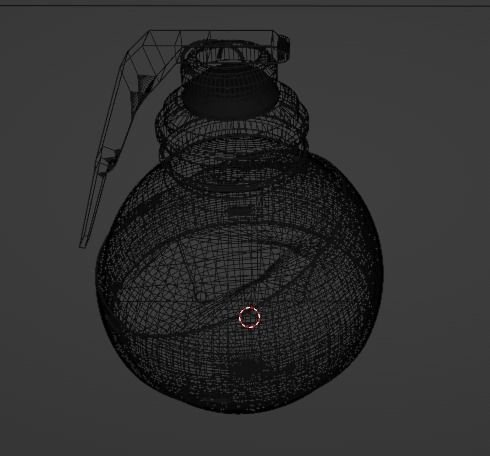 Realistic Hand Grenade Low-poly 3D model_22