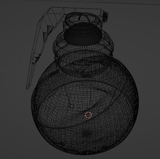 Realistic Hand Grenade Low-poly 3D model_24