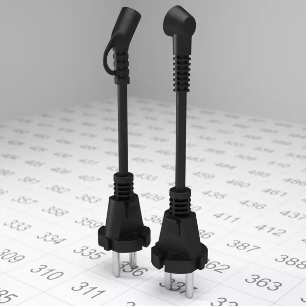 Electric plug 3D model_0