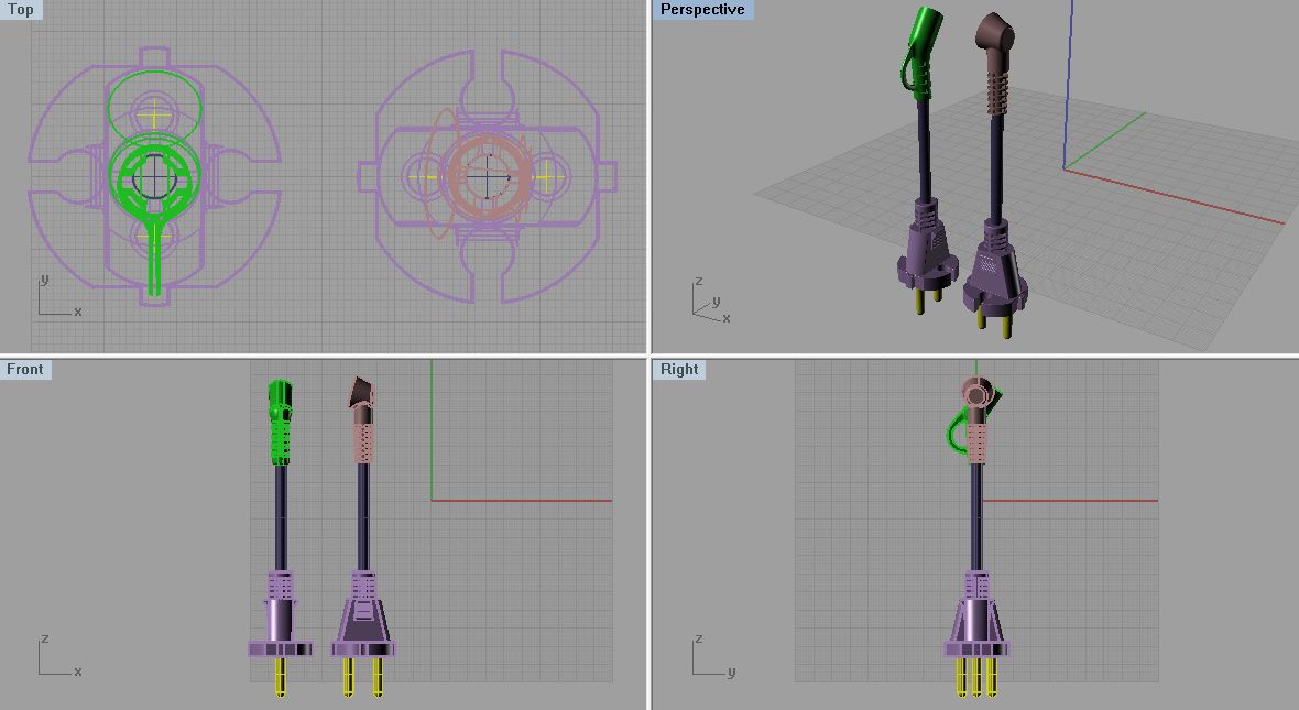 Electric plug 3D model_3
