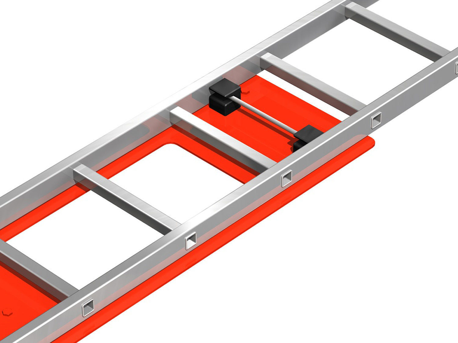 Alu ladder with vehicle mounting 3D model_3