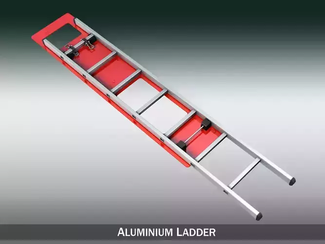 Alu ladder with vehicle mounting