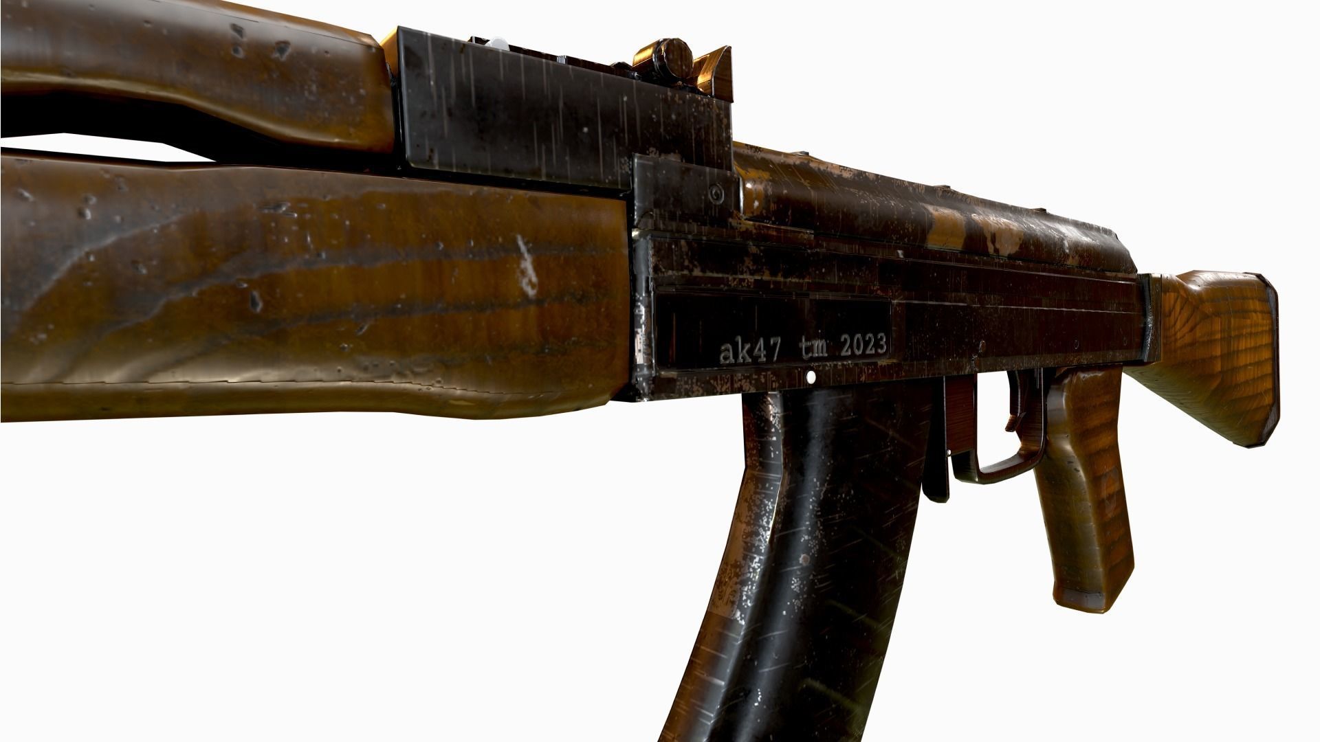 AK-47 Rifle 3D model_10