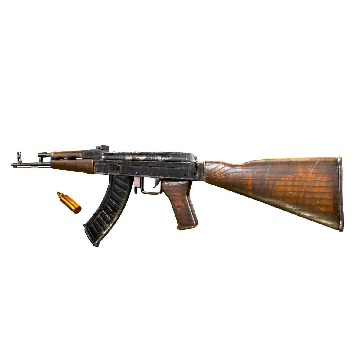AK-47 Rifle 3D model_6
