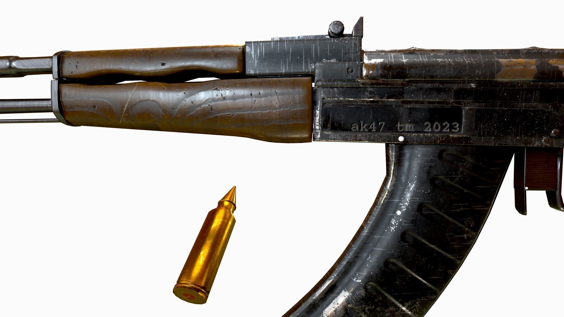 AK-47 Rifle 3D model_3