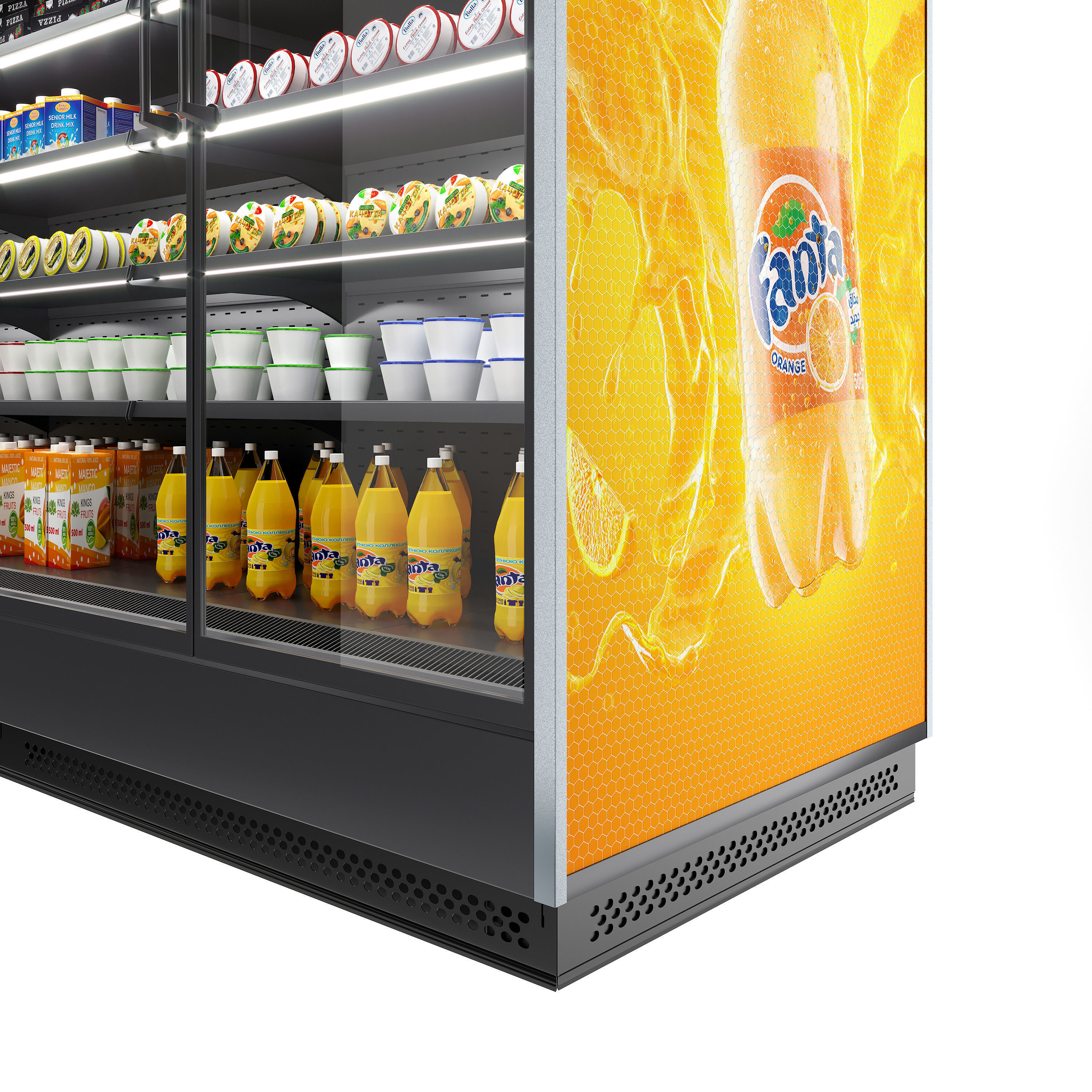 Vertical Refrigerated Display Case 3D model_2