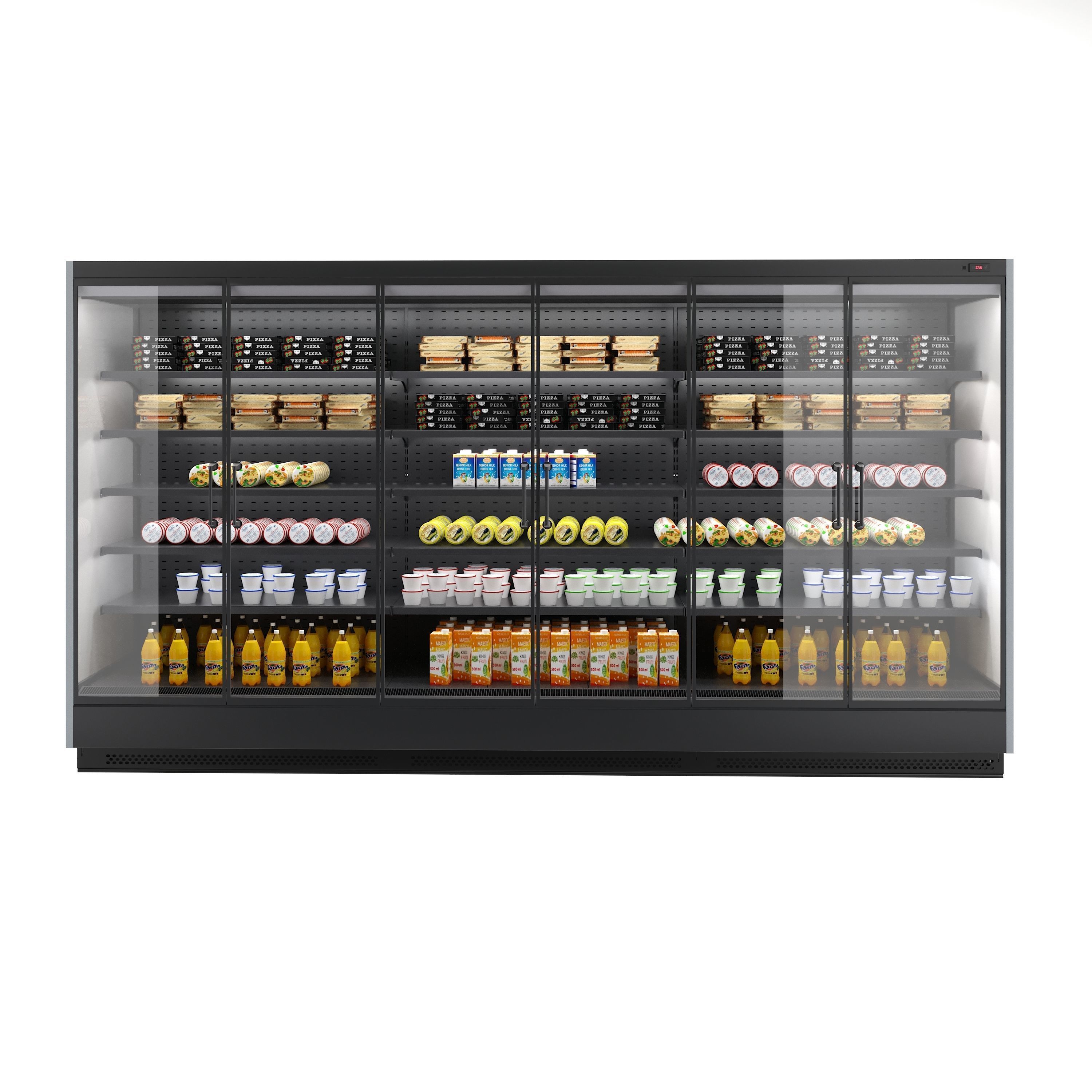 Vertical Refrigerated Display Case 3D model_1