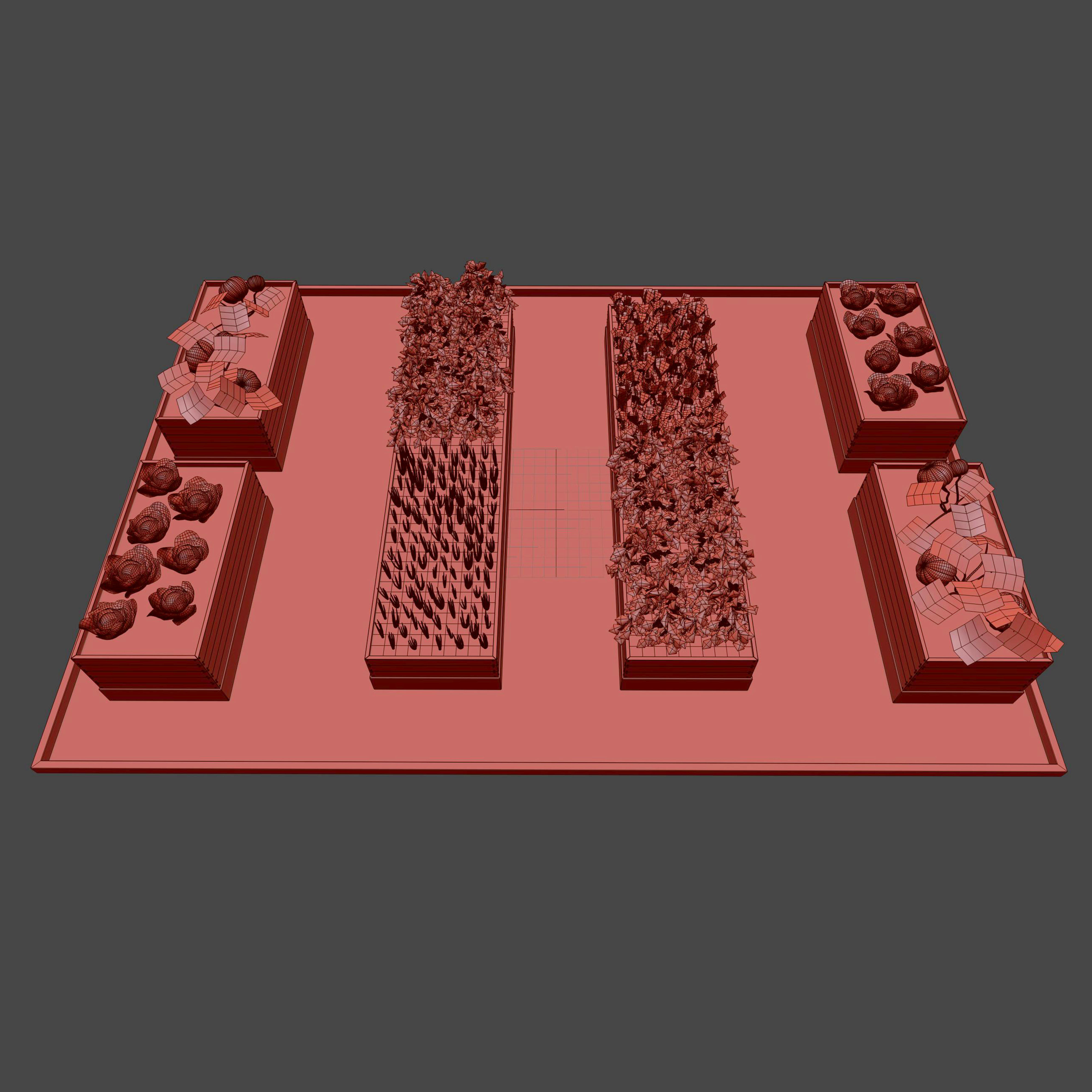 Kitchen garden 3D model_8