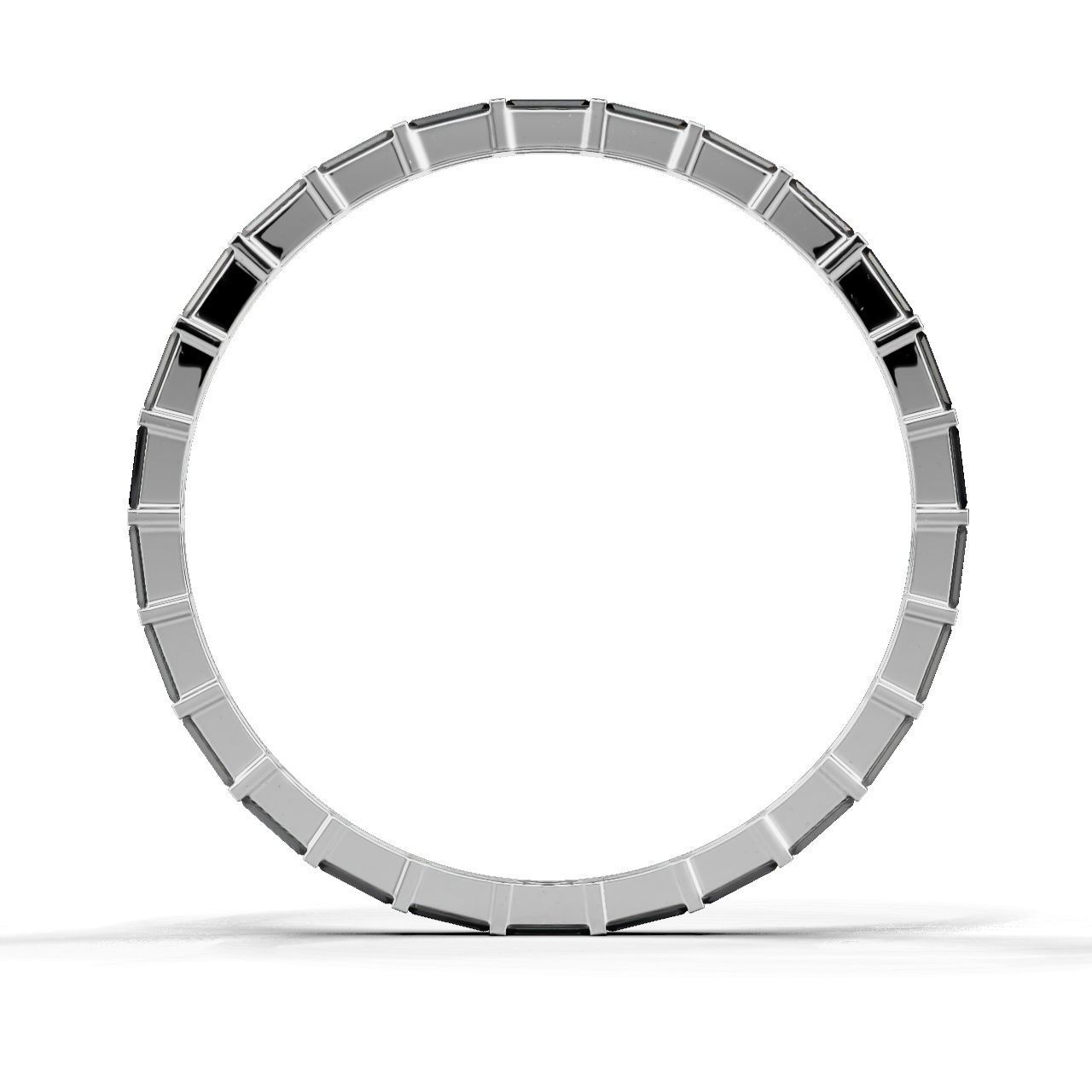 Ring Baguette 1x2mm 3D print model_10