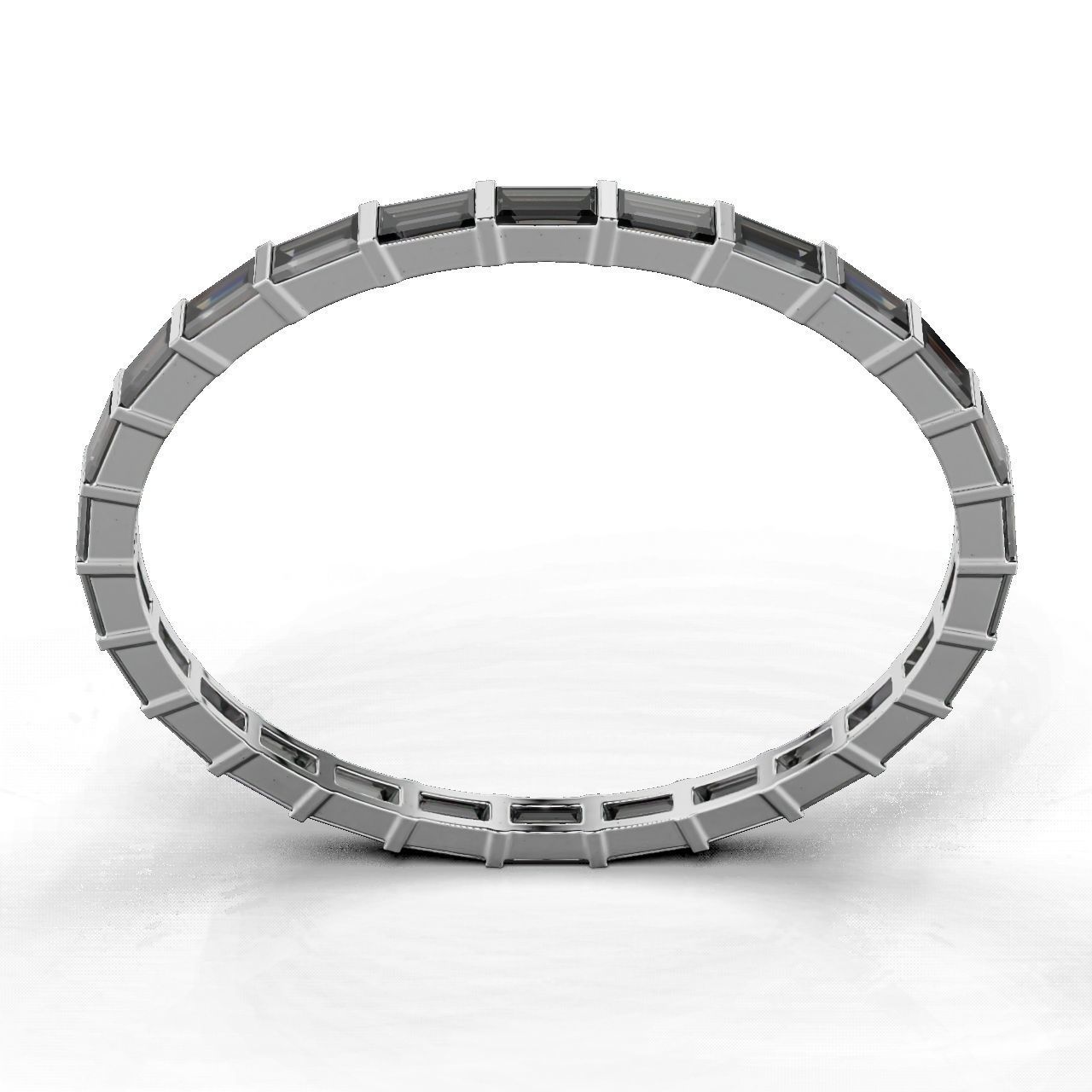 Ring Baguette 1x2mm 3D print model_13