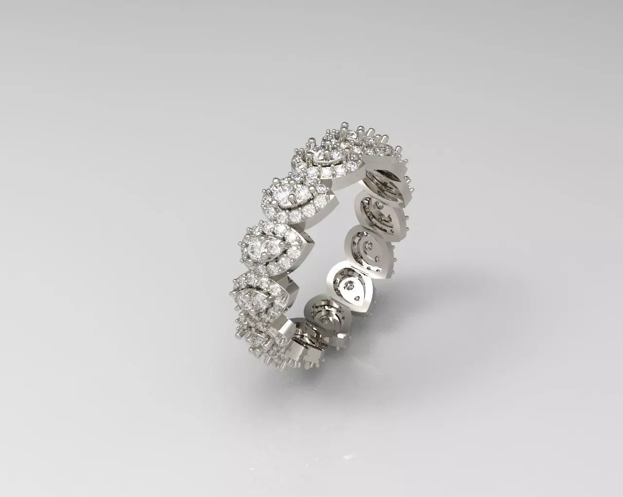 PEAR SHAPE BAND in several sizes 3D print model_0