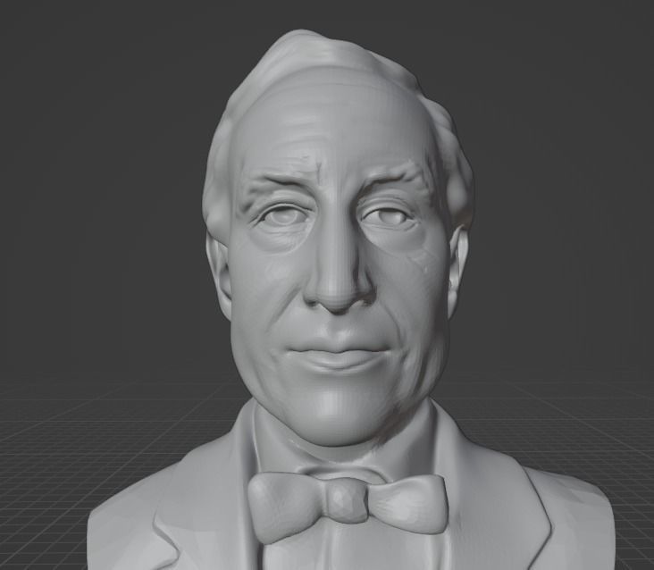 Ian Fleming 3D print model_12