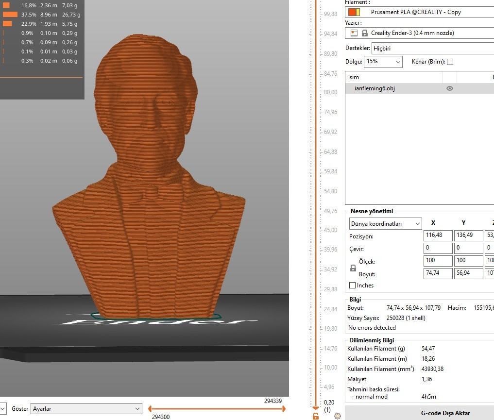 Ian Fleming 3D print model_3