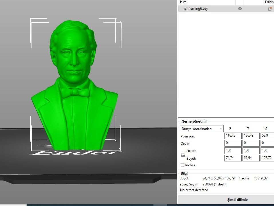 Ian Fleming 3D print model_9
