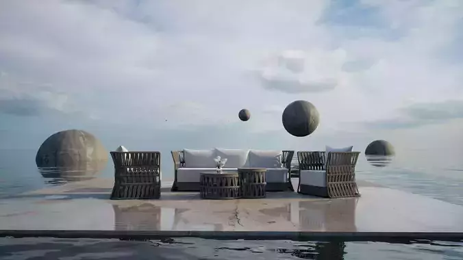 OUTDOOR CHAIR AND SOFA SET