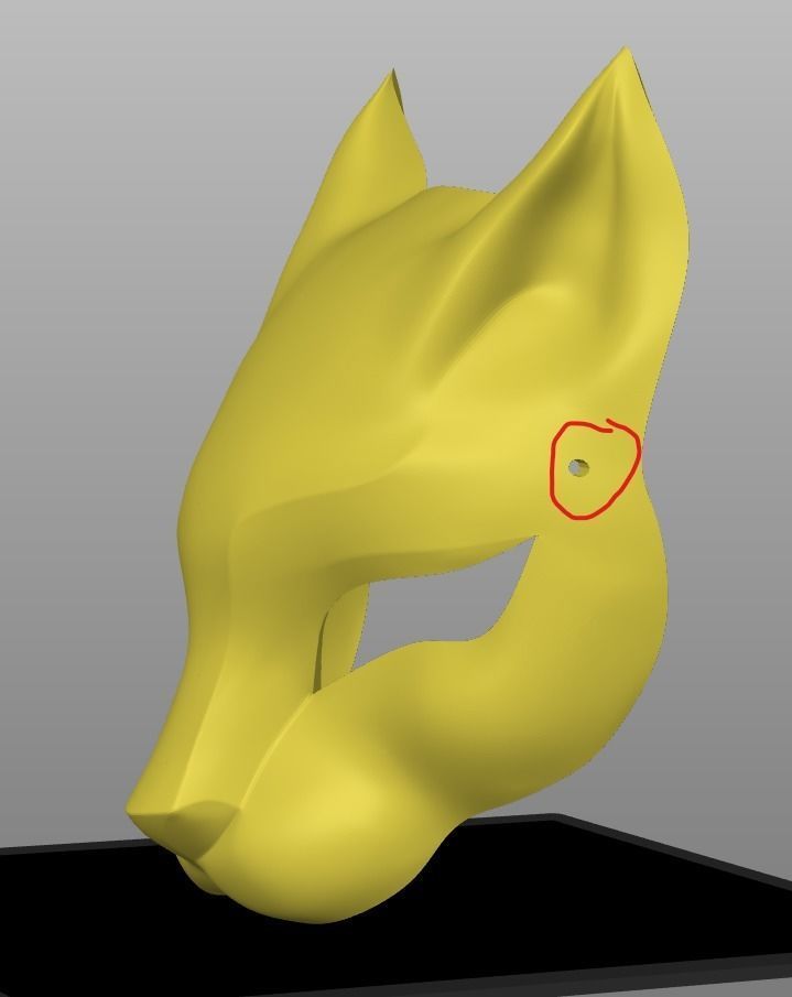 CAT MASK MASCARA DE GATO 3 3D print model_4