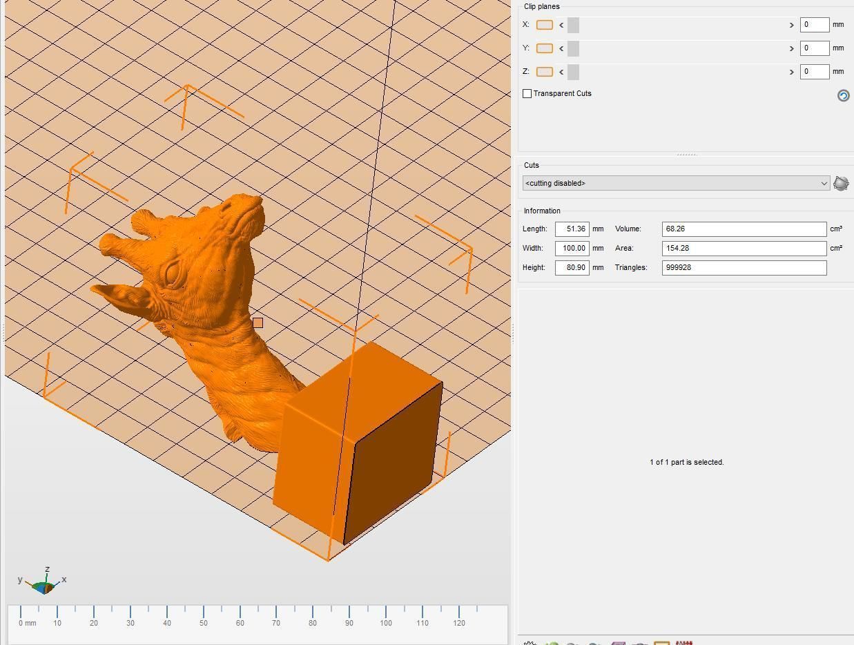 Giraffe head 3D print model_26