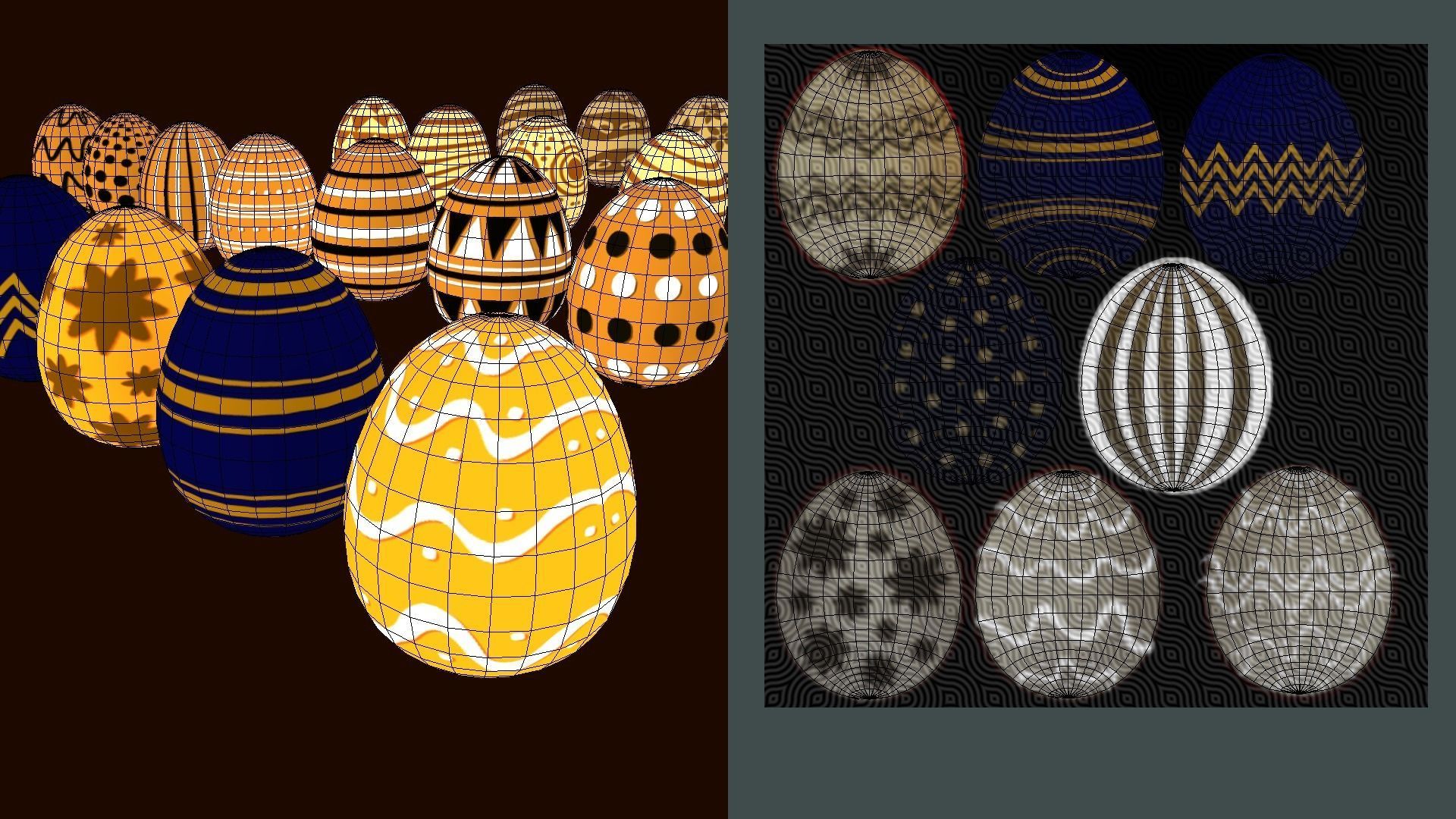 Collections Easter Eggs7 Low-poly 3D model_9